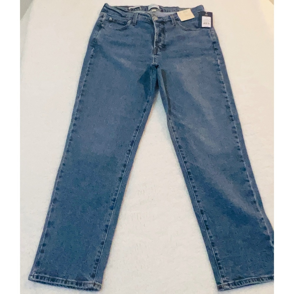 Universal Thread Womens Mid-Rise 80s Slim Jeans Light Wash Blue Size 12 NWT